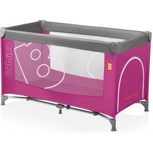 Cestovná postieľka BABY DESIGN - BOMIKO Basic 2017, ružová